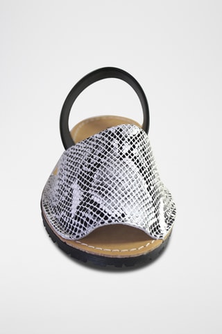 Sandálias menorquinas em couro - Preto