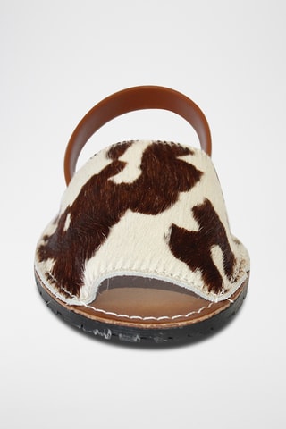 Minorchine in pelle - Bianco e nero