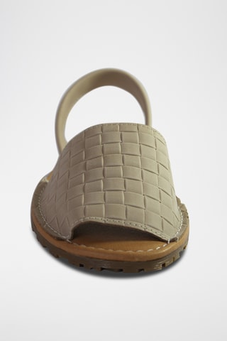 Sandálias menorquinas em couro - Bege