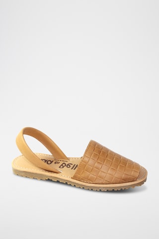 Minorchine in pelle - Marrone