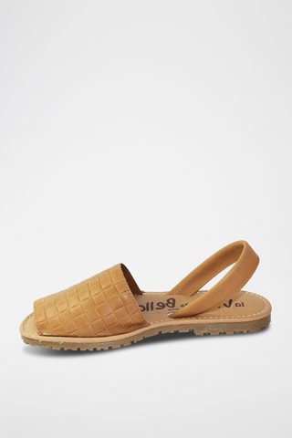 Minorchine in pelle - Marrone