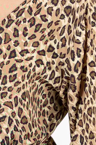 Jurk - Zwart en bruin