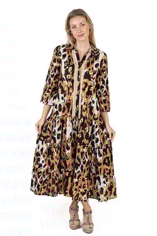 Robe midi - Multicolore