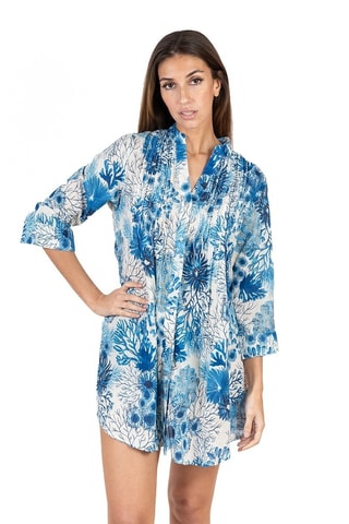 Blouse-jurk - Blauw