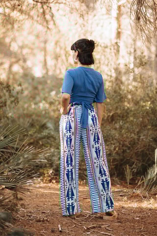 Palazzobroek - Wit en rood