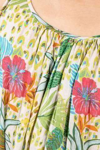 Lange Jurk - Rood, groen en geel