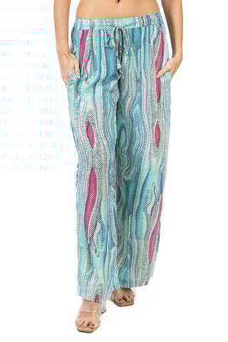 Palazzobroek - Blauw en roze