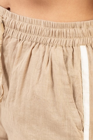 Broek met Hoge Taille - Beige