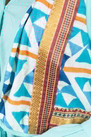 Jurk met Ruches - Blauw