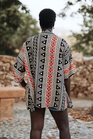 Kimono - Zwart en rood