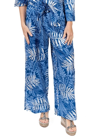 Palazzobroek - Wit en blauw