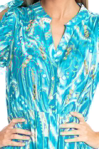 Robe longue - Turquoise