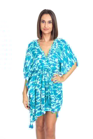 Rechte Jurk - Turquoise