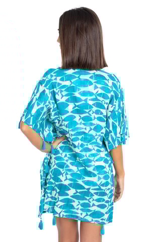 Rechte Jurk - Turquoise