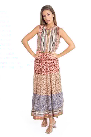 Lange Jurk - Multicolor