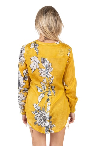Blouse - Geel en grijs