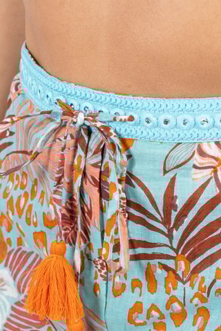 Broek - Blauw en oranje