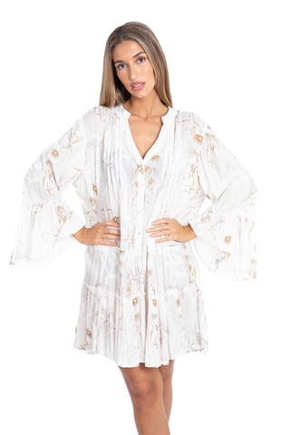 Trapezium Jurk - Wit