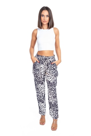 Broek met Hoge Taille - Multicolor