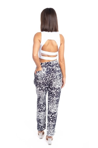 Broek met Hoge Taille - Multicolor