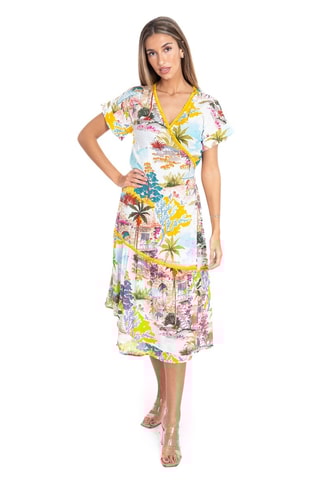 Robe portefeuille - Multicolore