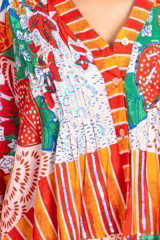 Blouse-jurk - Multicolor