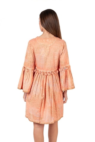 Trapezium Jurk - Lichtoranje