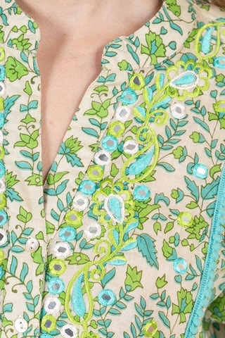 Trapezium Jurk - Multicolor