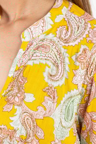 Jurk met Ruches - Geel