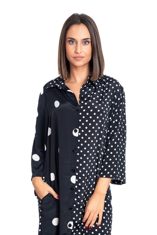 Blouse-jurk - Zwart