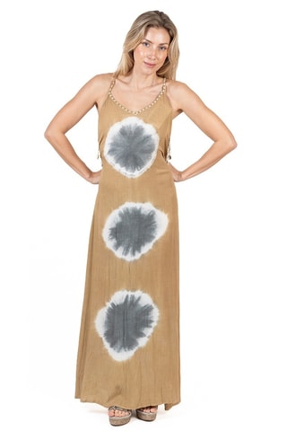 Lange jurk tie and dye - Multicolor