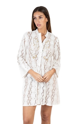 Kanten Blousejurk - Wit