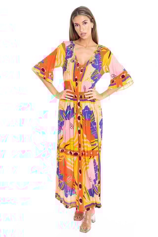 Lange Jurk - Multicolor