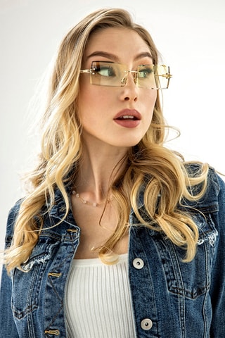 Lunettes de soleil mixte - Catégorie 2 - Doré