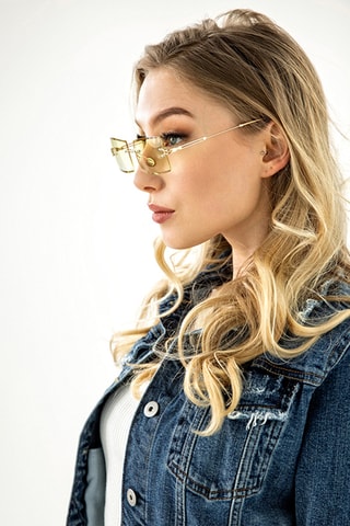 Lunettes de soleil mixte - Catégorie 2 - Doré