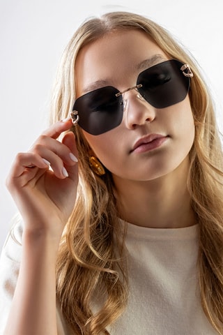 Lunettes de soleil mixte - Catégorie 3 - Doré