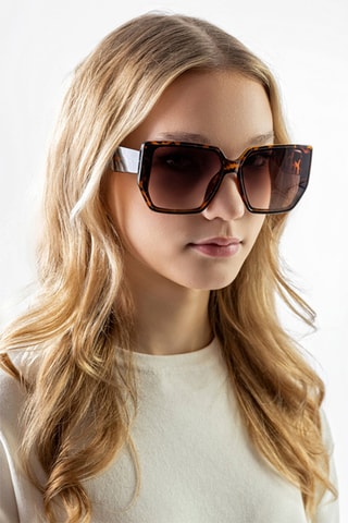 Lunettes de soleil mixte - Catégorie 2 - Marron