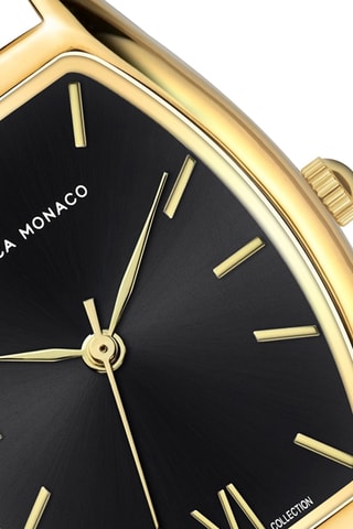 Montre à quartz en acier et diamant