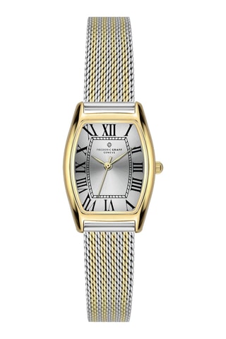 Montre à quartz en acier - Doré et argenté - Frederic Graff