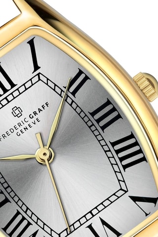 Montre à quartz en acier - Doré et argenté - Frederic Graff