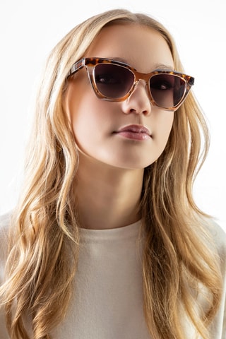 Lunettes de soleil polarisées femme - Catégorie 3 - Jaune, marron et noir