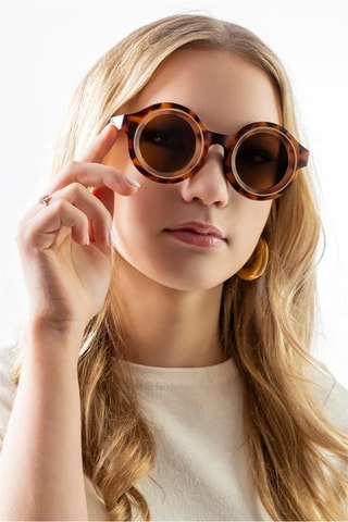 Lunettes de soleil femme - Marron et noir