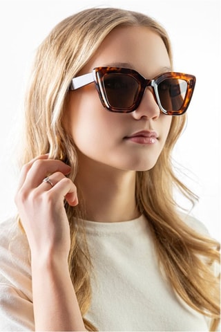 Lunettes de soleil femme - Marron