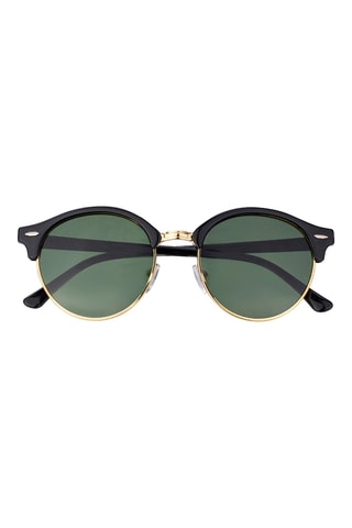 Lunettes de soleil polarisées mixte - Catégorie 3 - Noir, doré et argenté - Noir