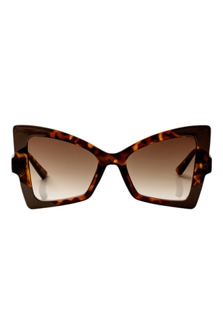 Lunettes de soleil femme - Marron et noir