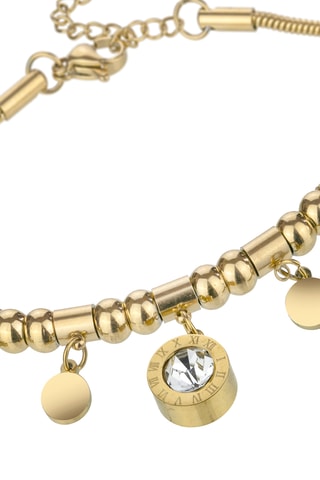 Bracelet Danielle - Plaqué or jaune et zircons