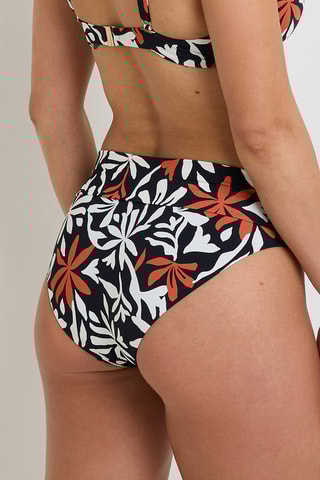 Bikinibroekje Nacre - Zwart en wit