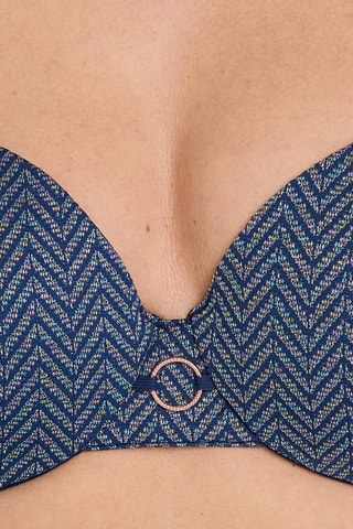 Bikinitop met Cups Ninon - Petrolblauw