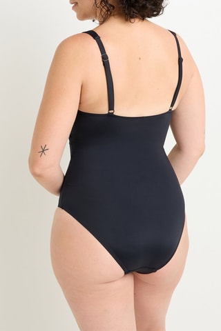 Postoperatief Badpak Lavande - Zwart