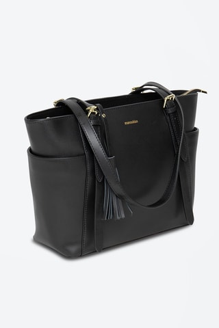 Sac porté épaule en cuir Carambole - Noir